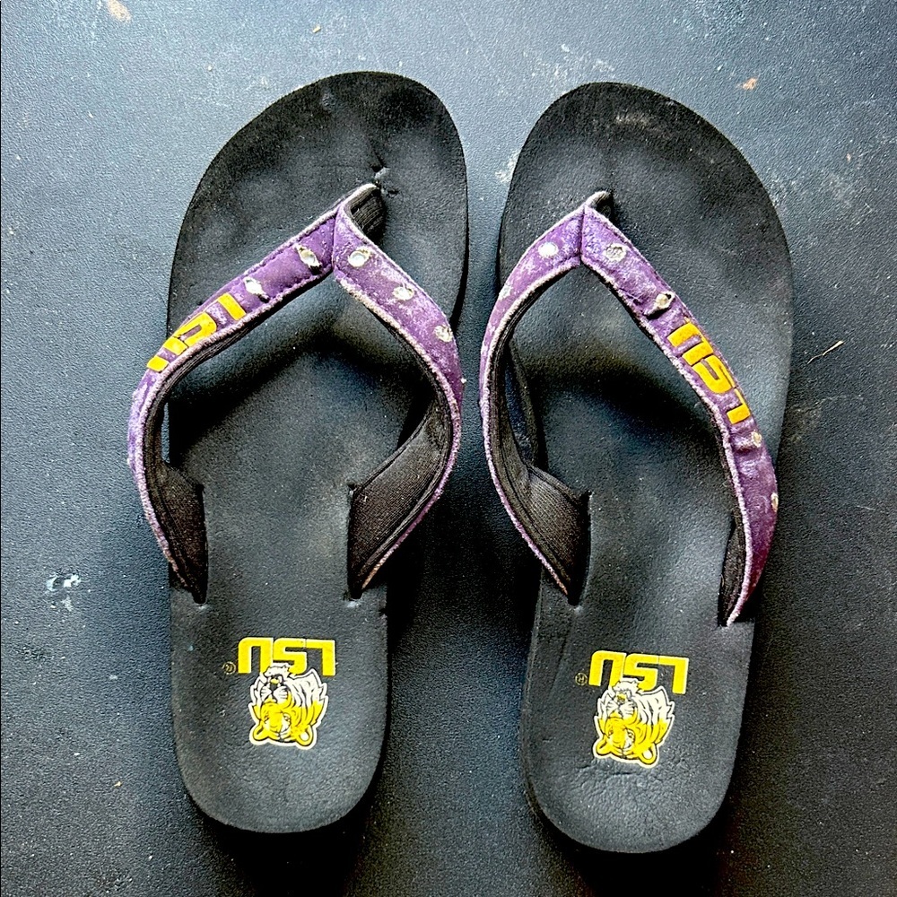 Kids Purple and Black Slippers